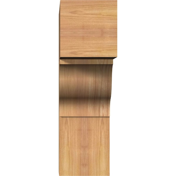 Funston Block Smooth Bracket, Western Red Cedar, 5 1/2W X 18D X 18H